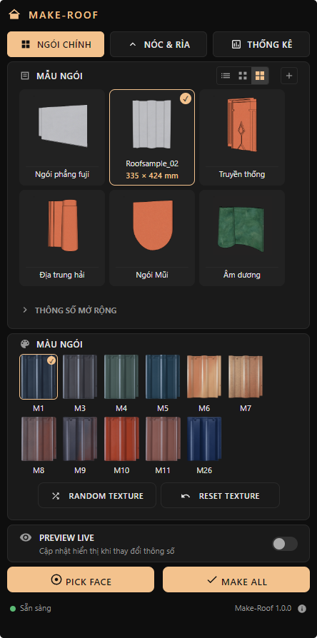 Make Roof UI